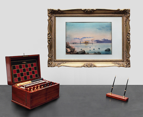 Бенуа Альберт Николаевич. Финский залив. Вид на причал в Петергофе